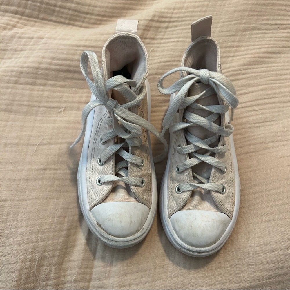 High-Top Converse in Light Pink